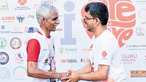 Over the past 14 years, Madhav has participated in numerous marathons across Karnataka and other states.