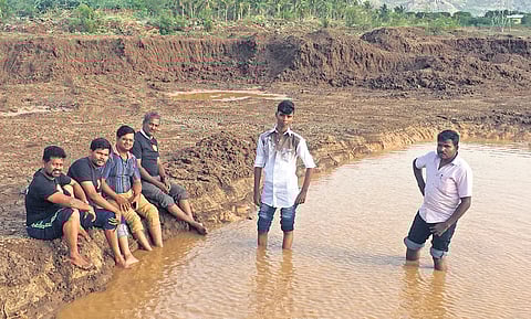 Volunteers of Sevagan Trust clean and restore a lake in Veeranam, Salem.