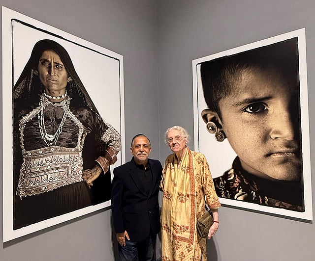 (L-R) Photographer Rohit Chawla & French painter Maite Delteil