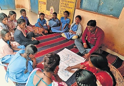 The group members also use storytelling as a way of raising awareness on child marriage and other issues.