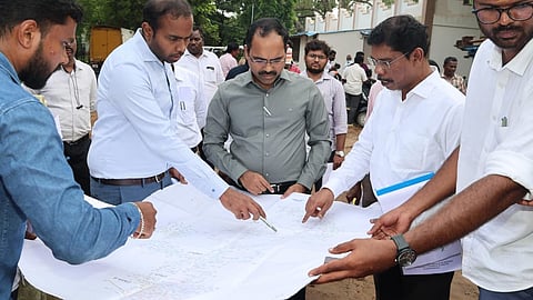 Director of Municipal Administration reviews development works across Cuddalore