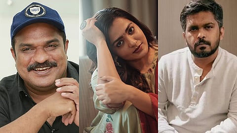 (L to R) Dileesh Pothan, Parvathy Thiruvothu, Don Palathara