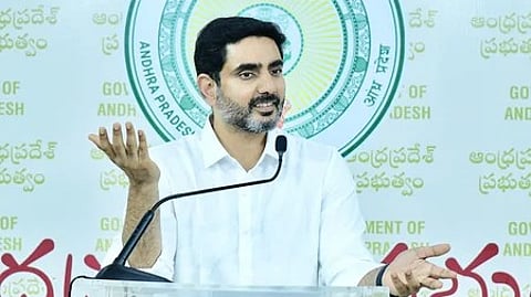 HRD and IT Minister N Lokesh.