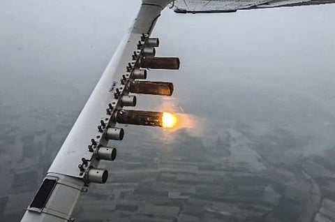 Cloud seeding conducted on October 28.