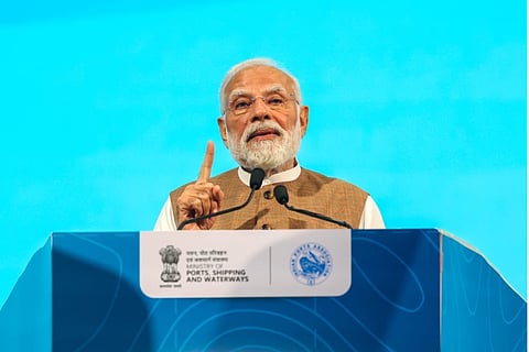 Modi chaired the Global Maritime CEO Forum at India Maritime Week 2025 in Mumbai