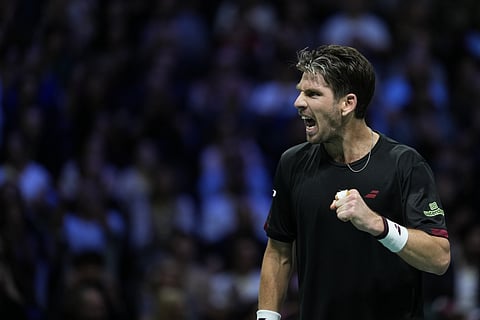 Briton's Cameron Norrie upset world number one Carlos Alcaraz at the Paris Masters.