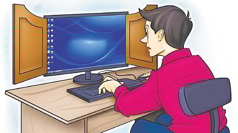 The ‘Work Near Home’ facility has been set up alongside the panchayat’s computer training centre.