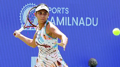 Shrivalli Bhamidipaty in action on Wednesday