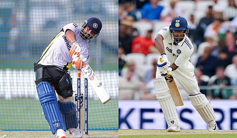 Rishabh Pant (L) and Sai Sudharsan