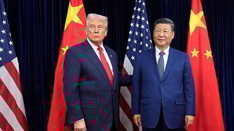 President Donald Trump, left, and Chinese President Xi Jinping.