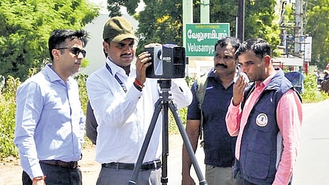 The CBI team during its visit to Velusamypuram on Friday