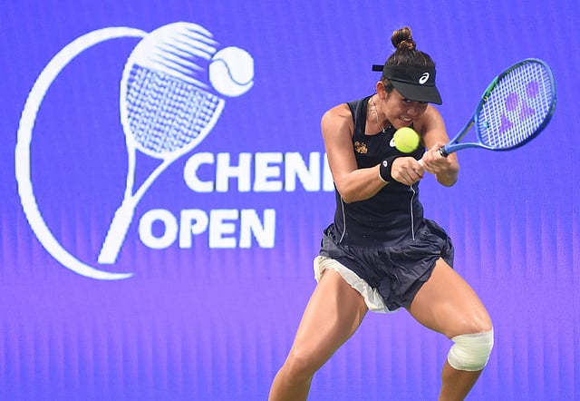 Lanlana Tararudee fought hard but could not win a set in the semi-final