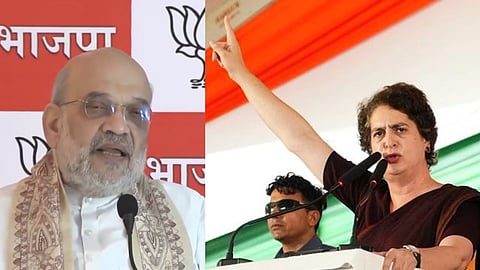 ‘Vote for development, not jungle raj,’ says Amit Shah; ‘Bihar ruled from Delhi, even Nitish has no say,’ counters Priyanka Gandhi