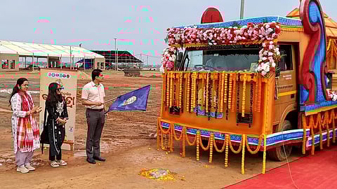 With Balijatra kick-starting in just four days, the district administration on Saturday flagged off a tableau (awareness chariot) at the lower Balijatra ground here to ensure wider reach of the festival and encourage more people to be a part of it.