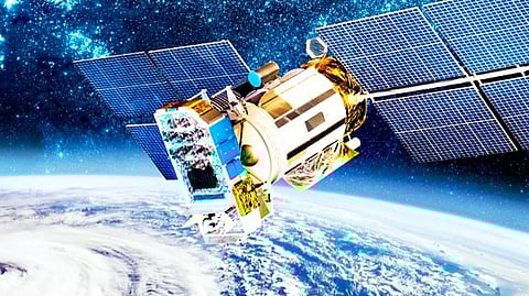 The multi-band communication satellite, weighing 4410kg, also called as GSAT-7R, will provide services over a wide oceanic region.