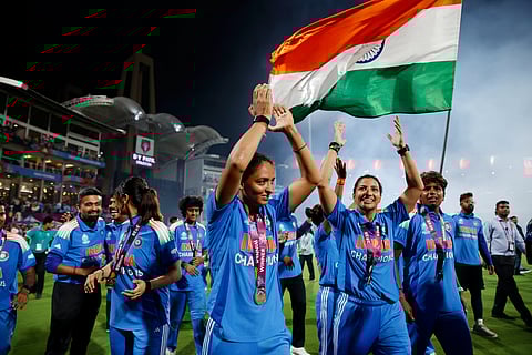 Ever since she made her India debut in 2009, Harmanpreet Kaur (C) had represented India in four ODI and nine T20 World Cups before the 2025 edition.
