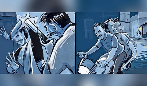 Police said that based on preliminary inquiries, the gang might have entered the Rajamangalam house looking for someone, and when they couldn’t find him, they attacked the mother and son instead.