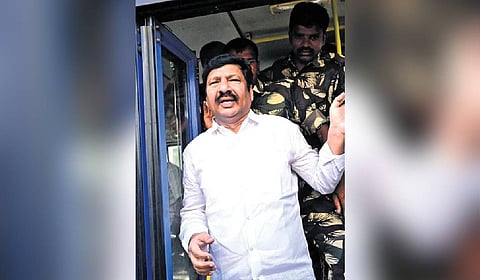 YSRCP leader and former minister Jogi Ramesh wasarrested on Sunday.
