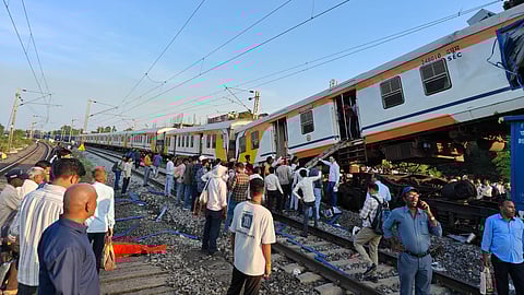 The affected coaches of the Korba passenger train are the first two bogies including the front reserved bogie that suffered the maximum damage.