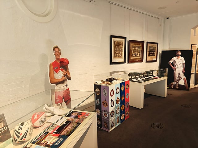 Virat Kohli's portrait at the SCG museum.