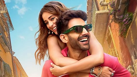 Ananya Panday and Kartik Aaryan in Tu Meri Main Tera Main Tera Tu Meri poster