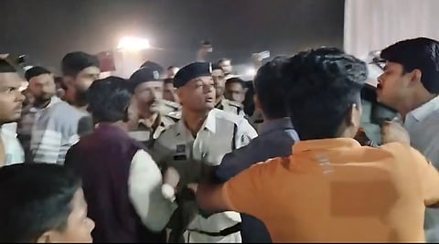 According to Kawardha Kotwali police station in-charge Yogesh Kumar Kashyap, he, along with other personnel, was on assigned duty at the PG College.