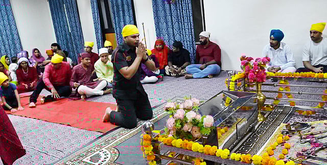 A scene from the gurdwara