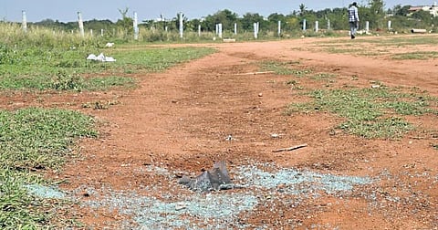 The Coimbatore corporation cleared the area behind the airport where the girl was gangraped