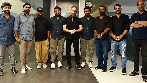 Kamal Haasan along with the crew of KH 237