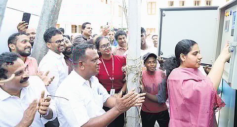 Mayor Arya Rajendran on Thursday inaugurated two decentralised STPs installed at Mathipuram Colony, Vizhinjam Harbour