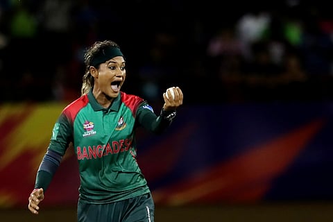 Jahanara (in pic) accused officials including then selector and manager Manjurul Islam of sexual harassment during the 2022 Women's World Cup in South Africa.