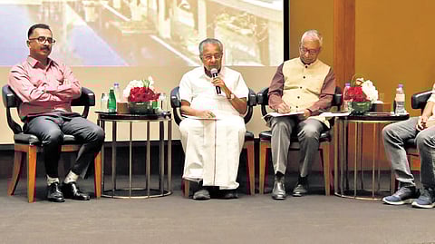 Chief Minister Pinarayi Vijayan meeting Malayali community in Kuwait