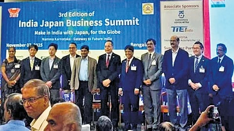 Delegates during the India-Japan Business Summit in Bengaluru on Friday