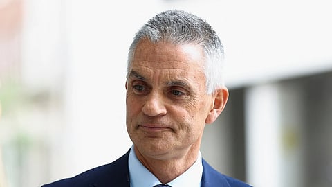 BBC Director-General Tim Davie is pictured at BBC World Service offices in London, Thurssday, April 28, 2022