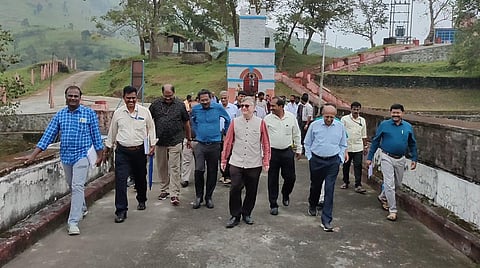 A supervisory committee led by NDSA chairman Anil Jain inspected the Mullaiperiyar dam, baby dam and other areas on Monday