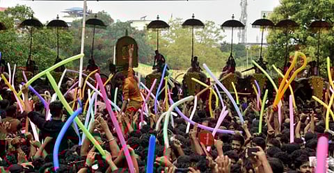 The Kudamattam ceremony, which usually lasts over an hour, will be limited to 15 minutes, with only about five sets of special parasols on display.