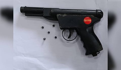 Five pellets found on the balcony added to the intrigue. And, the ballistic report proved that the shots were fired from inside the house.