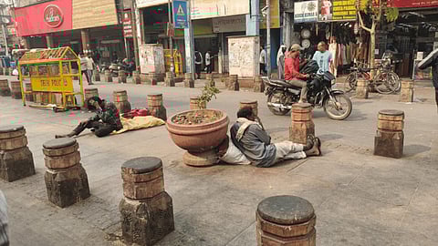 The usual buzz seen at Chandni Chowk Market was missing on Tuesday.
