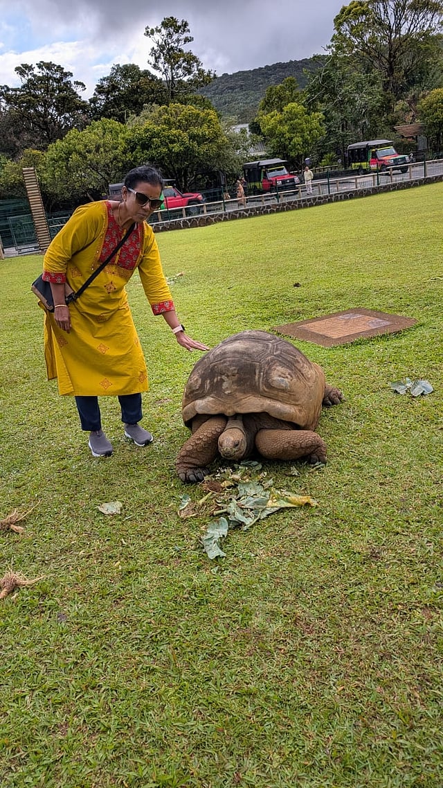 Kalpana from her Mauritius trip this year