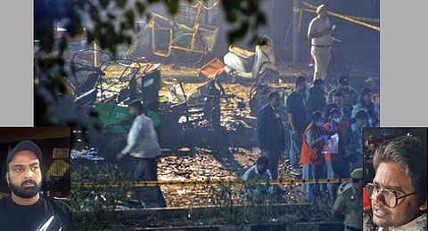 Eyewitnesses Amit Mudgil (left) and Mohsin.