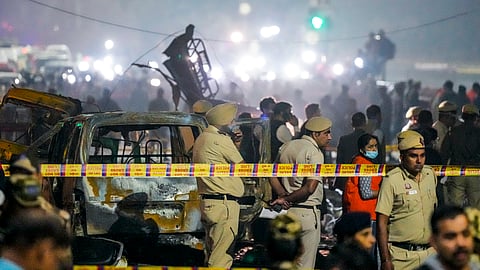 The blast was triggered by Dr Umar Navi who was driving a white Hyundai i20 car in the middle of heavy evening traffic near Delhi's Red Fort.
