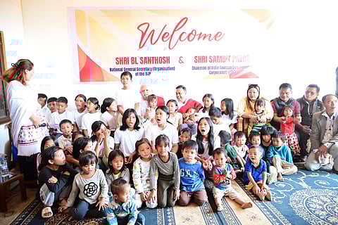 The two leaders arrived in Imphal on Wednesday for a two-day visit, following demands from BJP legislators for the formation of a “popular government.”