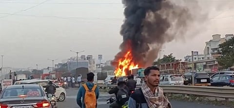 At least eight killed, several injured as truck rams vehicles near Navale bridge in Pune