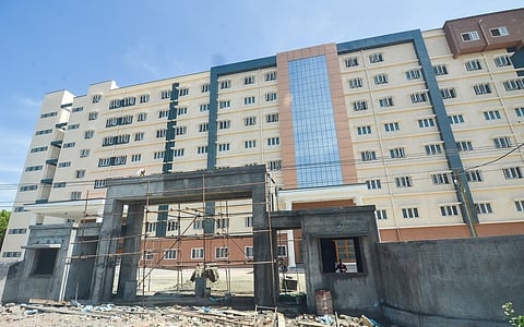 The newly built multi-specialty hospital in Thoothukudi is getting ready for inauguration.