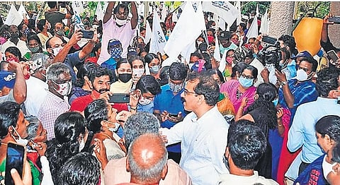 Twenty20 has announced plans to contest in 55 local bodies, including key municipalities such as Maradu, Tripunithura, and Thrikkakara, as well as the Kochi corporation.