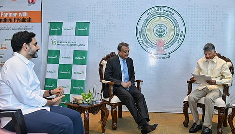 ReNew Power delegation met CM Nara Chandrababu Naidu in Visakhapatnam on Thursday.