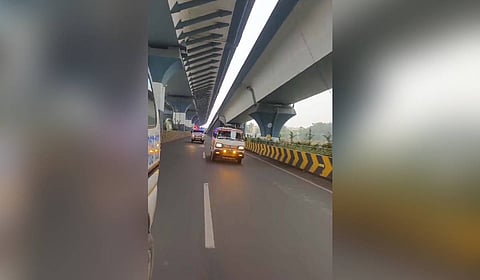 A team of five private ambulance drivers escorted another ambulance carrying the 75-year-old patient who had sustained a severe eye injury after being pierced by an iron rod, from Kerala to reach the hospital in Coimbatore.