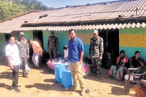 Medical team from Andhra Pradesh in Kotia.