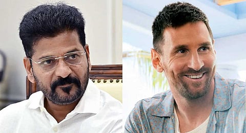 Revanth Reddy and Lionel Messi