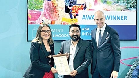 AJSA India, a Bhubaneswar-based NGO, emerged as the global winner in the Women’s Livelihoods category for its pioneering efforts to empower over 5,500 tribal women in Odisha.